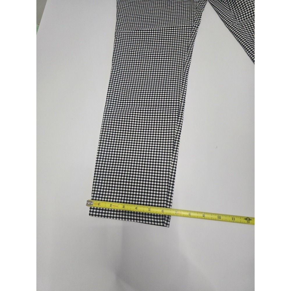 Tommy Hilfiger Women Black White Gingham Check Pull On Pants H21PN92G Stretch L - Picture 9 of 9